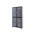 Vitrina neagra din metal Amsterdam 180 Poetic