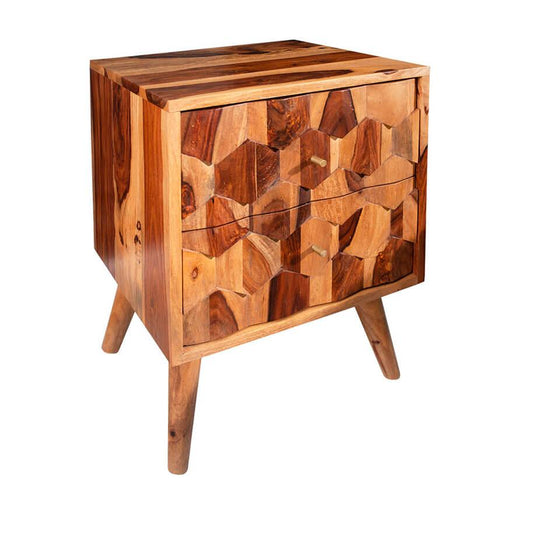 Noptiera din lemn Mystic Sheesham Invicta Interior