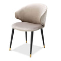 Scaun dining bej din catifea Volante Eichholtz
