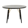 Masa rotunda din lemn negru 120 cm Nordal