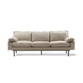 Canapea bej din poliester pentru 3 persoane Retro HK Living