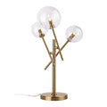 Lampa birou gold din metal si sticla Lollipop