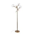 Lampadar gold din metal si sticla Lollipop
