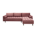 Canapea roz cu colt Cozy II Invicta Interior