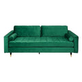 Canapea verde din catifea Cozy Invicta Interior