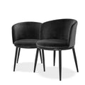 Set de 2 scaune dining negre Filmore Eichholtz