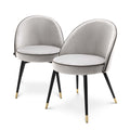 Set de 2 scaune dining gri Cooper Eichholtz