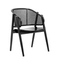 Scaun lounge din lemn si ratan Wicky Nordal