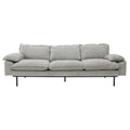 Canapea crem din poliester pentru 3 persoane Retro HK Living