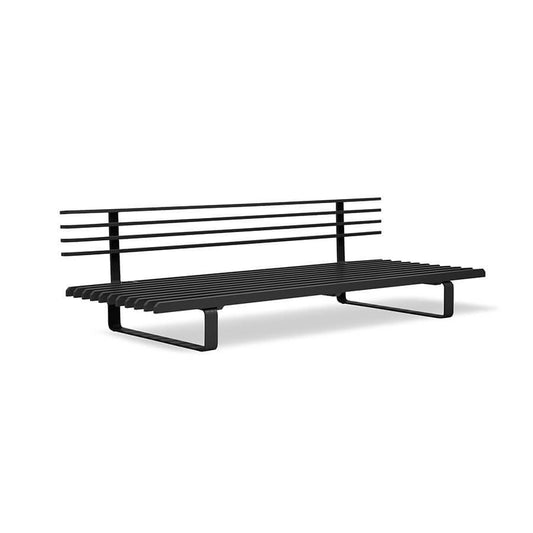 Banca neagra pentru exterior 220 cm Corsa HK Living1