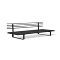 Banca neagra pentru exterior 220 cm Corsa HK Living1
