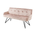 Banca grej din catifea Euphoria Invicta Interior - Poetic Store