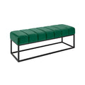 Bancheta verde din catifea Petit Invicta Interior1