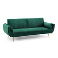 Canapea-extensibila-verde-cu-picioare-gold-Divan-II-Invicta-Interior-1
