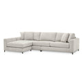 Canapea gri sand din poliester Feraud Eichholtz1