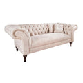 Canapea bej din catifea Paris 225 cm Invicta Interior - Poetic Store