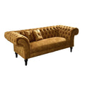 Canapea galbena mustar Chesterfield Paris Invicta Interior - Poetic Store