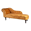 Canapea galben mustar 170 cm Chesterfield Invicta Interior - Poetic Store