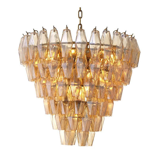 Candelabru gold din fier si sticla Benini S Eichholtz1