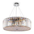 Candelabru silver din sticla cu 8 becuri Recinto Maytoni1