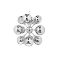 Candelabru silver din sticla Galaxy Invicta Interior - Poetic Store