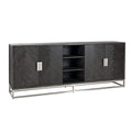 Comoda neagra silver 225 cm Blackbone Richmond Interiors1
