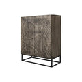Dulap gri din lemn Scorpion 120 cm Invicta Interior - Poetic Store