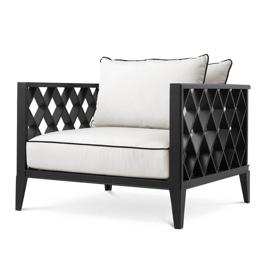 Fotoliu alb negru pentru exterior Ocean Eichholtz1