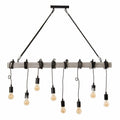 Lustra neagra din metal Indie IXIA1