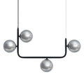 Lustra silver din metal si sticla 85 cm Elsa IXIA - Poetic Store