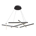 Lustra neagra din metal cu led Line Maytoni