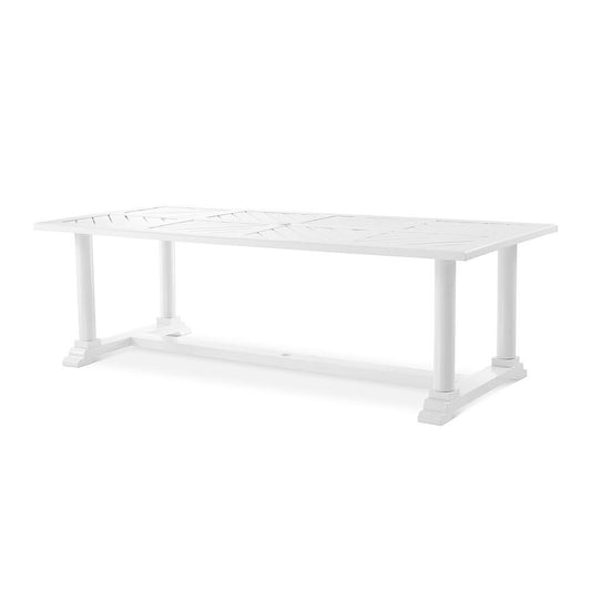 Masa dining alba pentru exterior Bell Eichholtz1