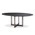 Masa dining ovala neagra 200 cm Melchior Eichholtz1