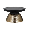Masa cafea neagra gold din fier Freddie Richmond Interiors - Poetic Store