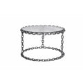Masa cafea silver din fier Chain 65 cm Invicta Interior - Poetic Store