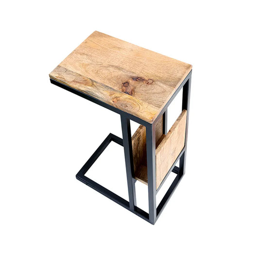 Masuta maro din lemn Laptop Invicta Interior