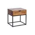 Noptiera maro din lemn 45 cm Craft Invicta Interior1