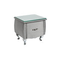 Noptiera silver din piele Extravagancia Invicta Interior1