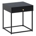 Noptiera neagra din otel Black IXIA - Poetic Store