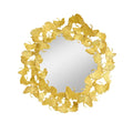 Oglinda gold Leafs 70 cm Invicta Interior - Poetic Store