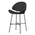 Scaun bar negru Cheri Low Velours Iker 1