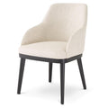 Scaun dining alb din textil si lemn Costa Eichholtz1