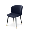 Scaun dining albastru din catifea Volante S Eichholtz1