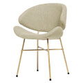 Scaun dining bej Cheri Boucle Gold Iker1