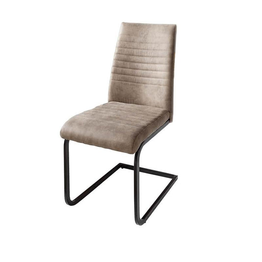 Scaun dining grej din poliester Cantilever Invicta Interior1