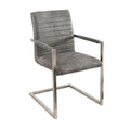 Scaun dining gri antichizat Cantilever Loft Invicta Interior1