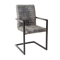 Scaun dining gri antichizat Vintage Invicta Interior1