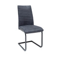 Scaun dining gri din poliester Cantilever Invicta Interior1