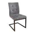 Scaun dining gri din poliester Oxford Invicta Interior1