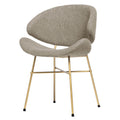Scaun dining maro coffe Cheri Boucle Gold Iker